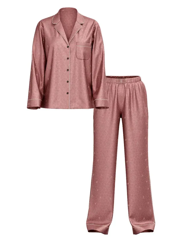 Атласна піжама з штанами Glazed Satin Dew Drop Long PJ Set Victoria's Secret