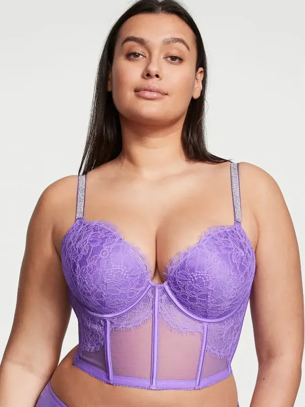 Бюстьє пуш-ап Shine Strap Lace Corset Victoria's Secret