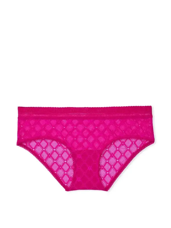 Сітчасті трусики Hiphugger з логотипом Victoria's Secret