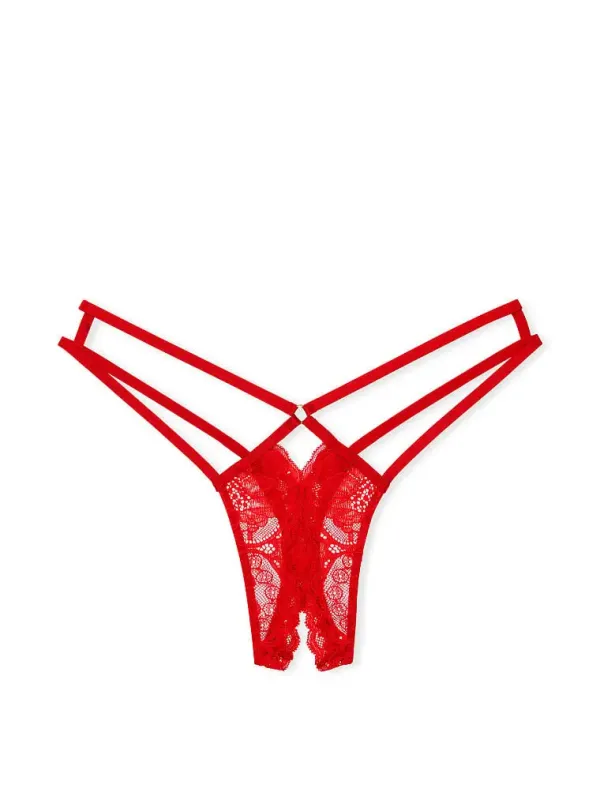 Мереживні трусики тонг Crotchless Very Sexy Victoria's Secret