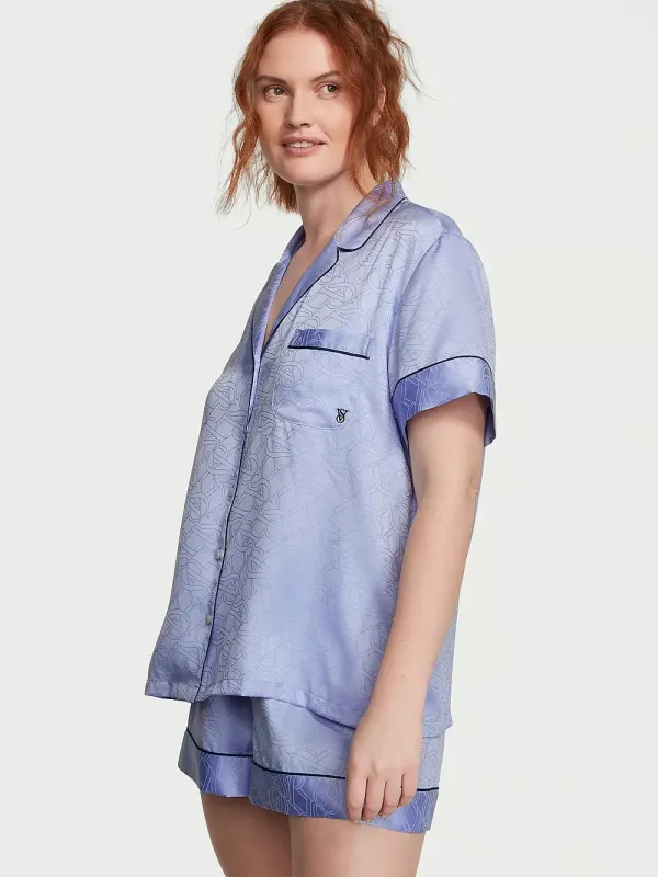 Атласна піжама з шортами Satin Short Pj Set Victoria's Secret