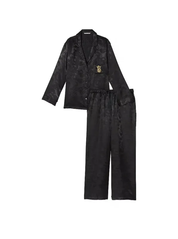Атласна піжама з штанами Dragon Satin Long PJ Set Victoria's Secret