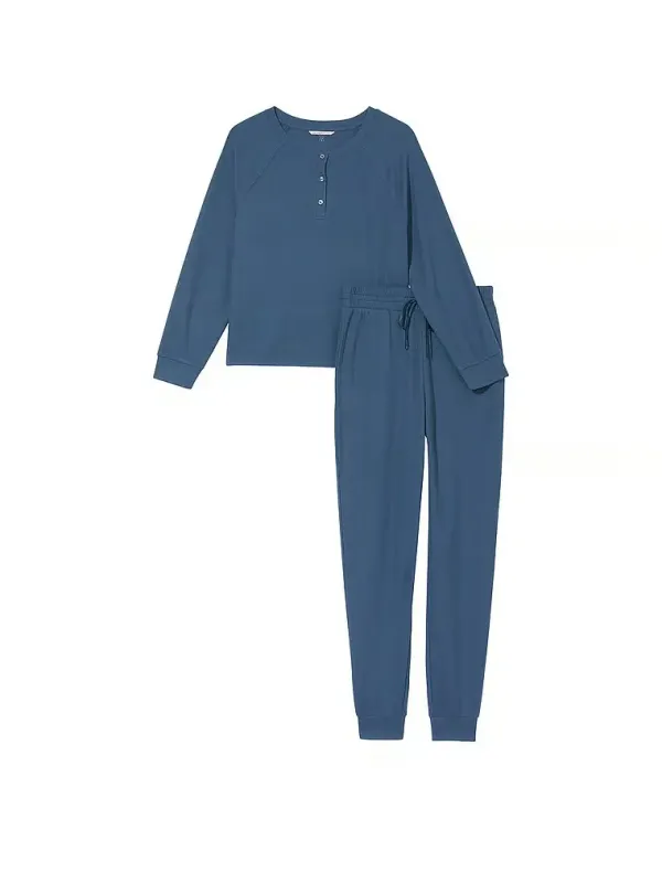 Костюм для дому Glow Waffle Henley Jogger Set Victoria's Secret