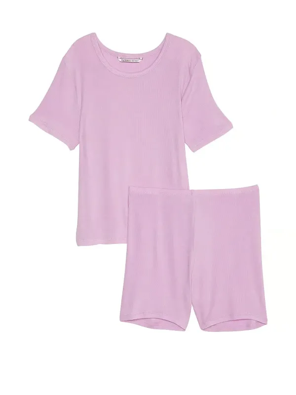 Комплект із шортиками Ribbed Modal Tee & Short Set Victoria's Secret
