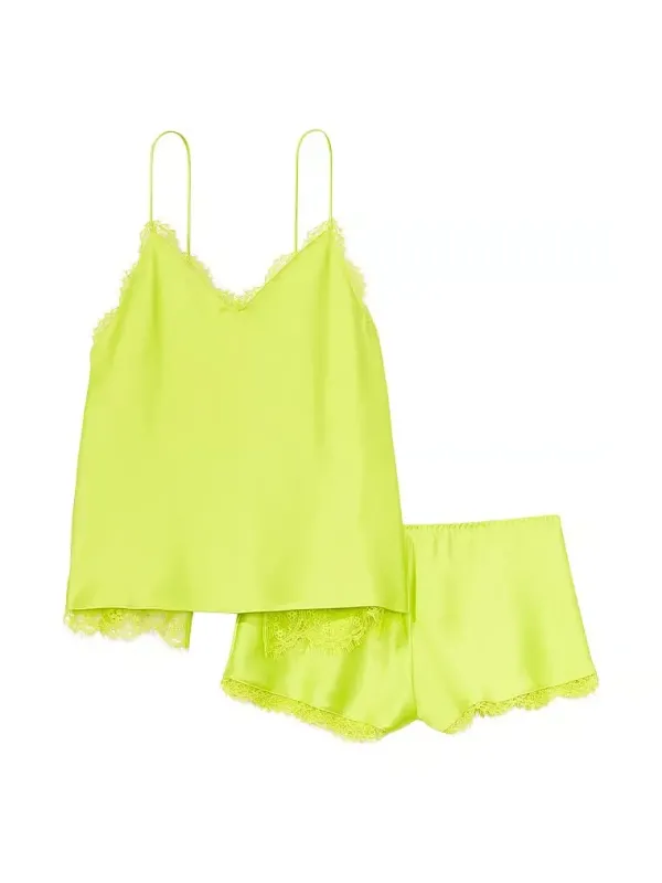 Атласний комплект для сну Satin and Lace Cami Set Victoria's Secret