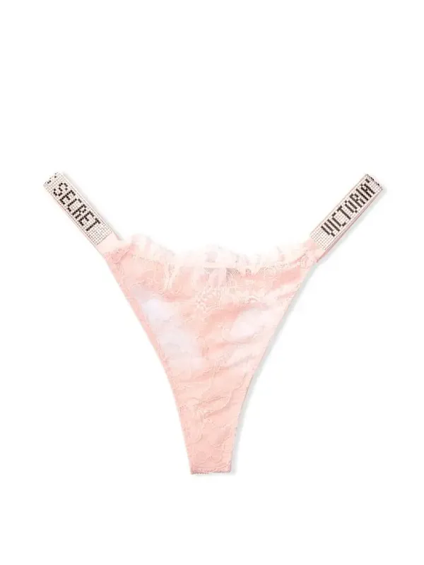 Комплект Бюстгальтер пуш-ап Embellished Strap & Трусики Lace Logo Strap Very Sexy Victoria's Secret