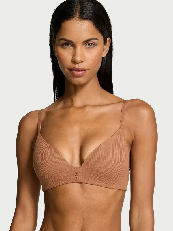 Бюстгальтер демі без кісточок Ribbed Cotton The T-Shirt Victoria's Secret