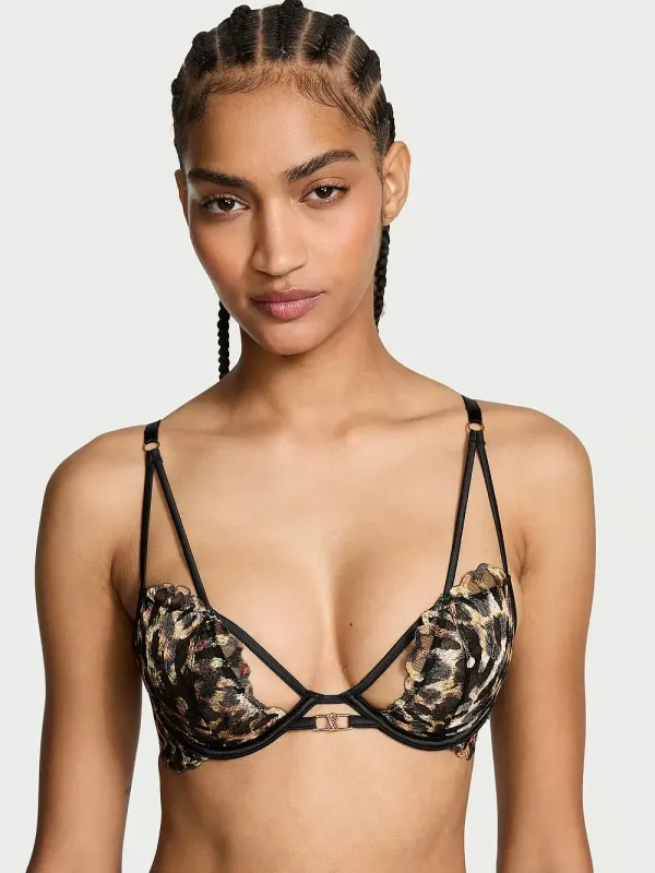 Бюстгальтер демі Low-Cut Leopard Embroidery Very Sexy Victoria's Secret