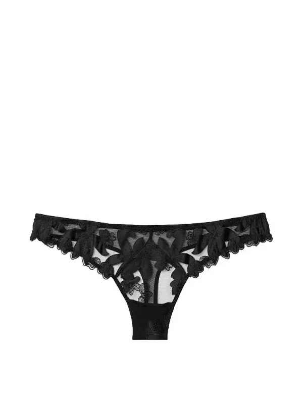 Трусики тонг Floral Embroidery Luxe Lingerie Victoria's Secret