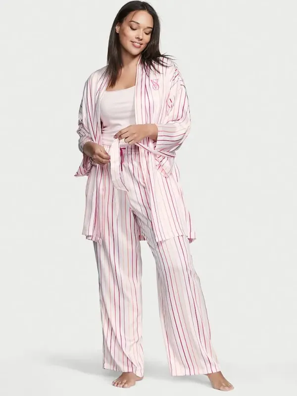 Атласний комплект для сну Satin 3-Piece PJ Set Victoria's Secret