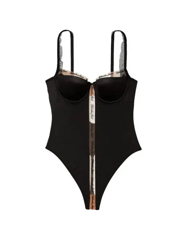 Боді з чашечками Logo Embroidery Teddy Very Sexy Victoria's Secret