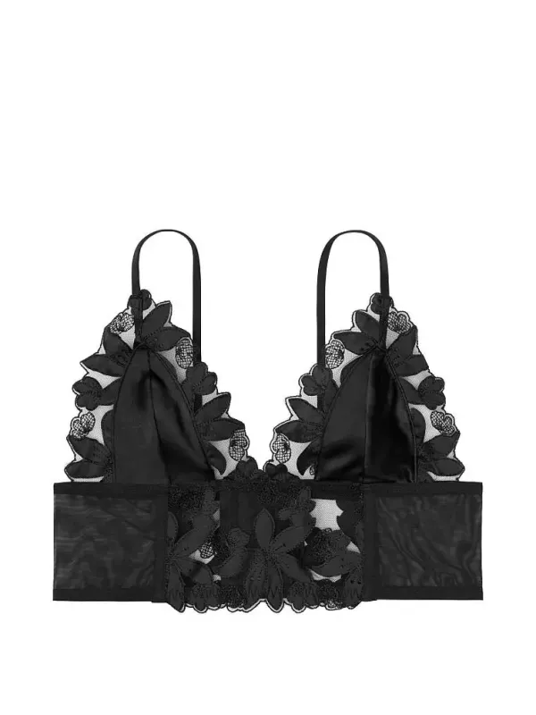 Комплект Бюстьє Floral Embroidered Bralette Luxe Lingerie & Трусики тонг Floral Embroidery Luxe Victoria's Secret