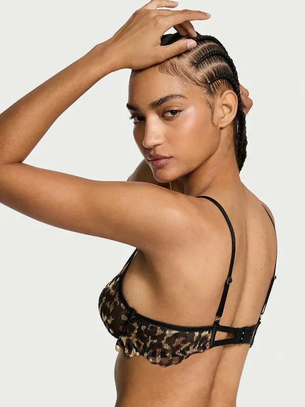 Бюстгальтер демі Low-Cut Leopard Embroidery Very Sexy Victoria's Secret