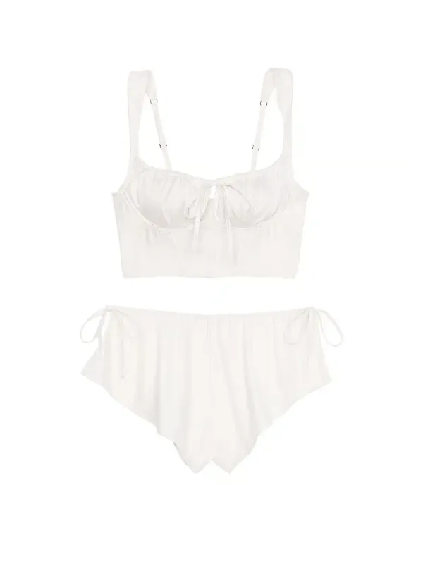 Атласний комплект Corset Top & Shorts Set Victoria's Secret