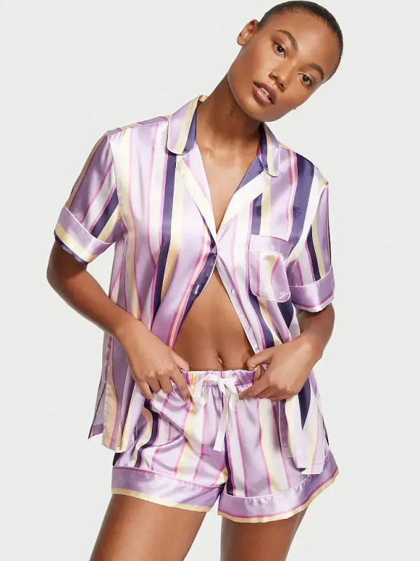 Атласная пижама с шортами Boxer PJ Victoria's Secret