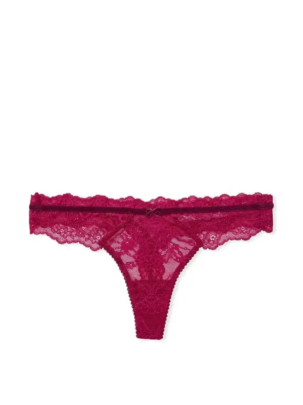 Трусики стрінги Lace & Velvet Shine Dream Angels Victoria's Secret