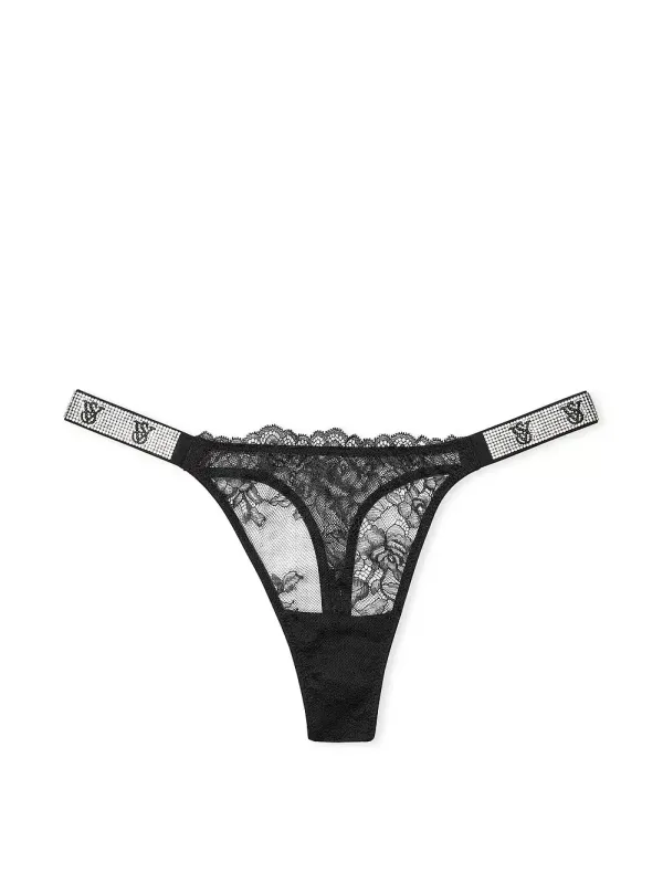 Мереживні трусики тонги Rose Lace VS Shine Very Sexy Victoria's Secret