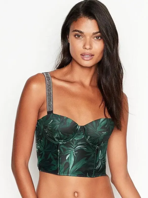Комплект Бюстгальтер балконет Logo Strap & Трусики тонг Brazilian Strap Very Sexy Victoria's Secret