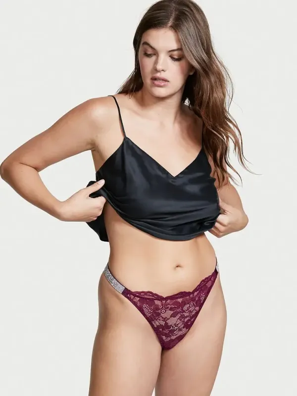 Мереживні трусики бразиліан зі стразами Shine Very Sexy Victoria's Secret