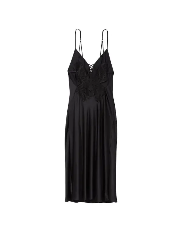 Атласний пеньюар Butterfly Midi Slip Victoria's Secret