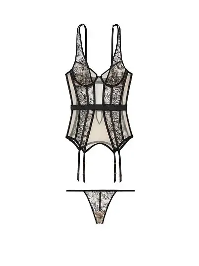 Комплект корсет і трусики Embroidered Lace Very Sexy Victoria's Secret