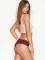 Бавовняні трусики чіки з мереживом Victoria's Secret
