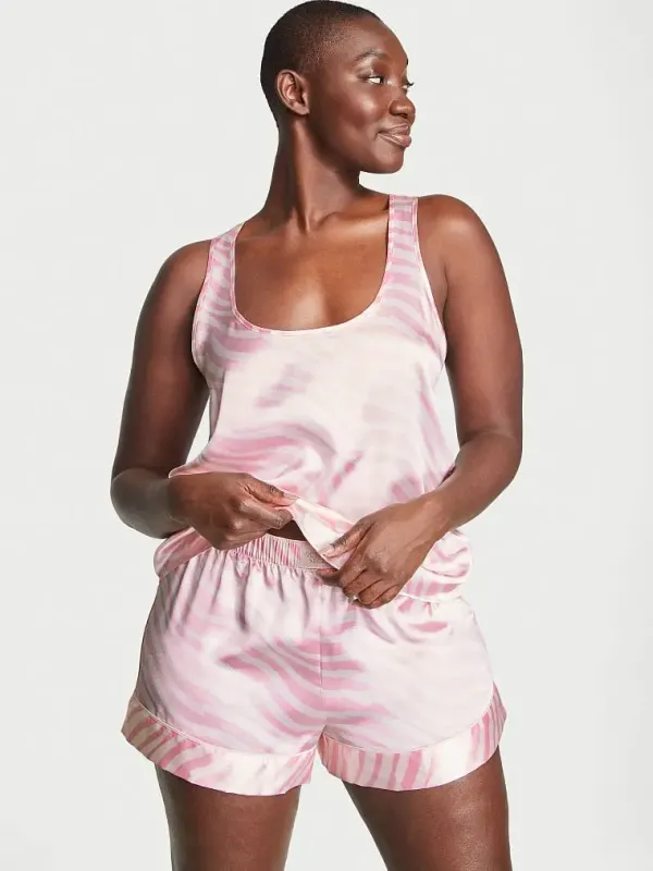 Атласний комплект для сну Racerback Tank Set Victoria's Secret