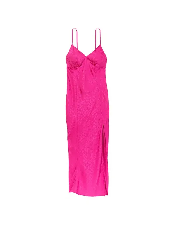 Атласний пеньюар Icon Satin Midi Slip Victoria's Secret