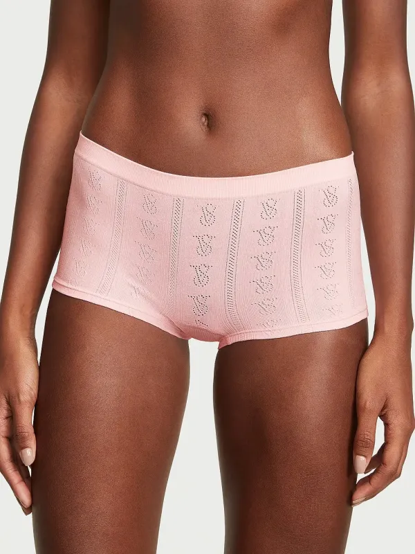 Безшовні трусики шортики Seamless Boyshort Victoria's Secret