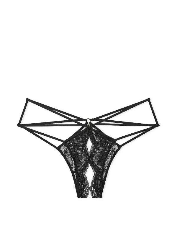 Трусики чікі Lace Strappy Crotchless Very Sexy Victoria's Secret