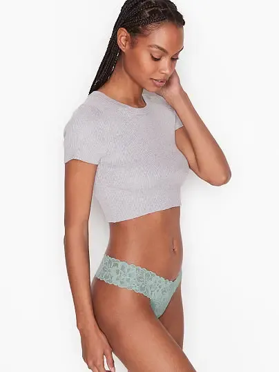 Трусики тонг Floral Lace Victoria's Secret