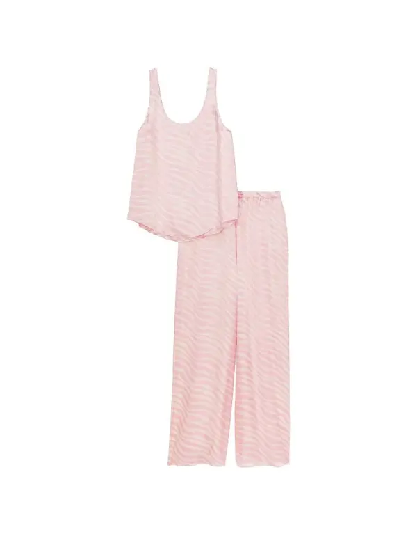 Атласна піжама з штанами Satin Cami Long PJ Set Victoria's Secret