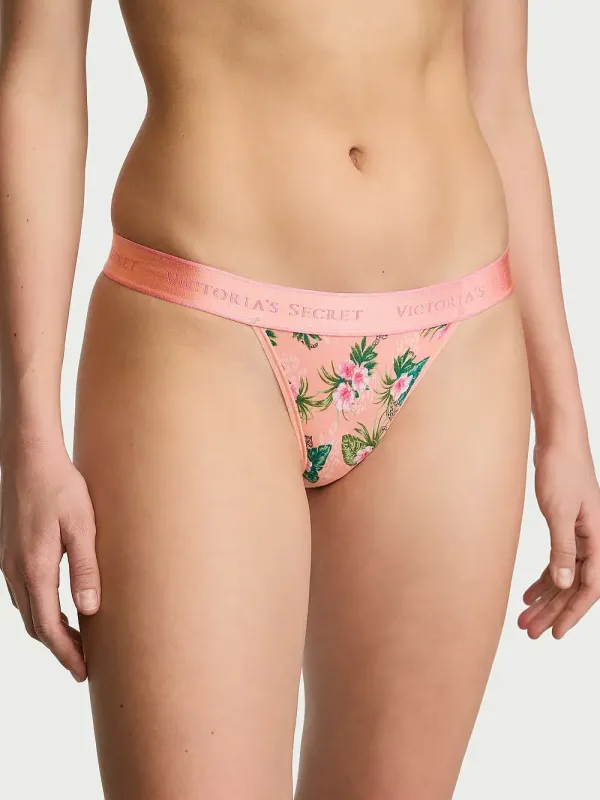 Трусики танга Logo Cotton Victoria's Secret