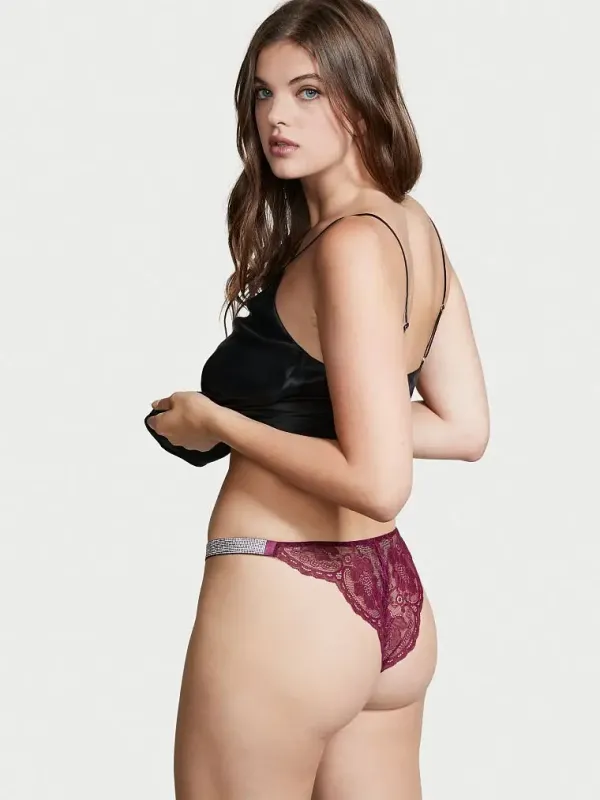 Мереживні трусики бразиліан зі стразами Shine Very Sexy Victoria's Secret