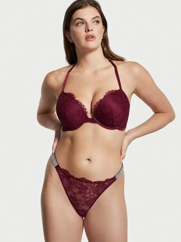 Мереживні трусики бразиліан зі стразами Shine Very Sexy Victoria's Secret