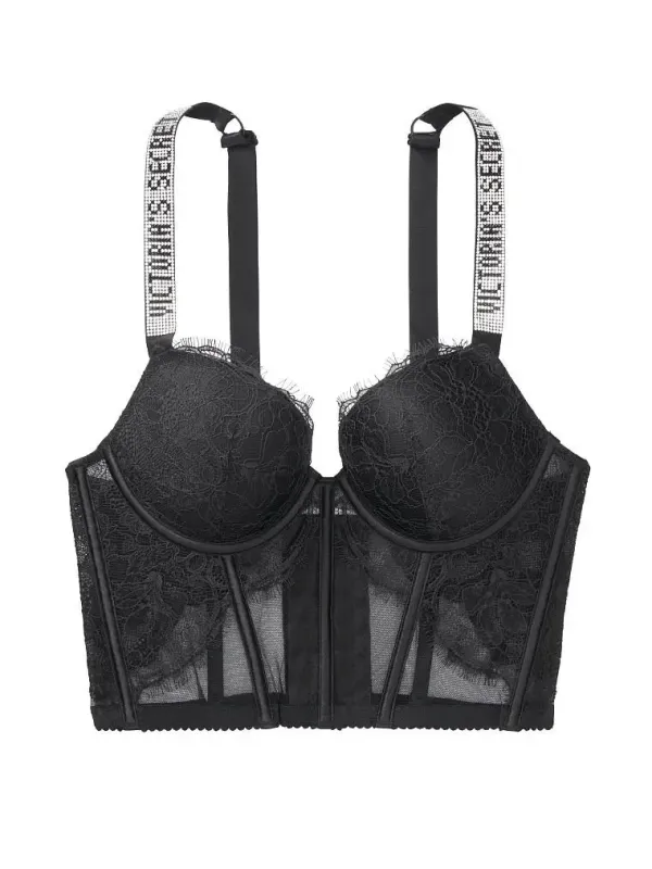Комплект Бюстье пуш-ап & Трусики тонг Shine Strap Very Sexy Victoria's Secret