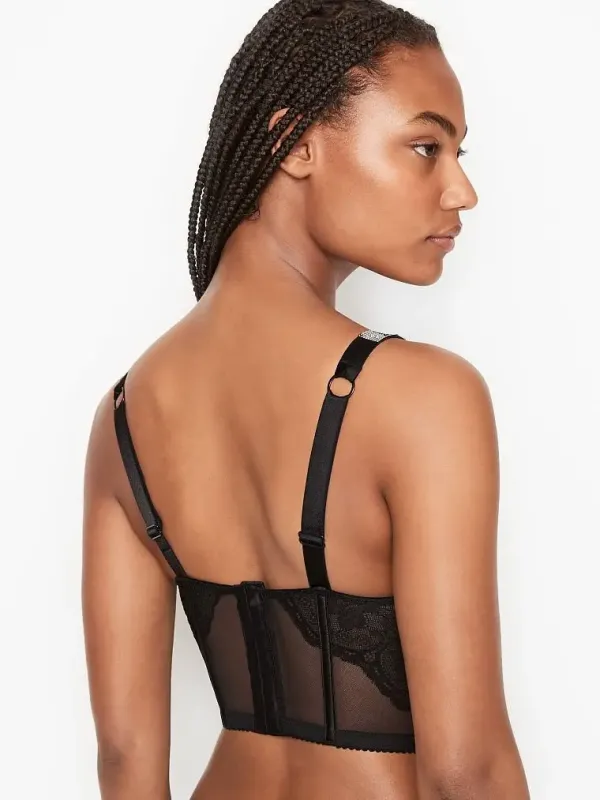 Комплект Бюстье пуш-ап & Трусики тонг Shine Strap Very Sexy Victoria's Secret