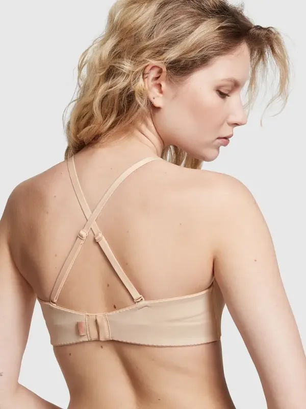 Комплект Бюстгальтер демі мультивей & Трусики стрінги Wear Everywhere Pink Victoria's Secret